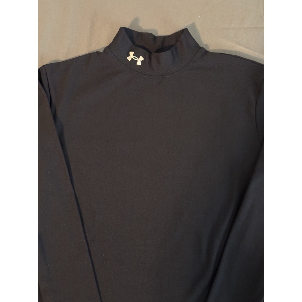 Under Armour Coldgear Fitted Long Sleeve Shirt Size YLG Large Youth Black